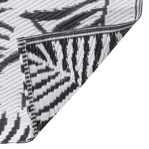 Χαλί εξωτερικού χώρου ARAKIL Λευκό και μαύρο 160x230 cm PP - PAKOBAZAAR
