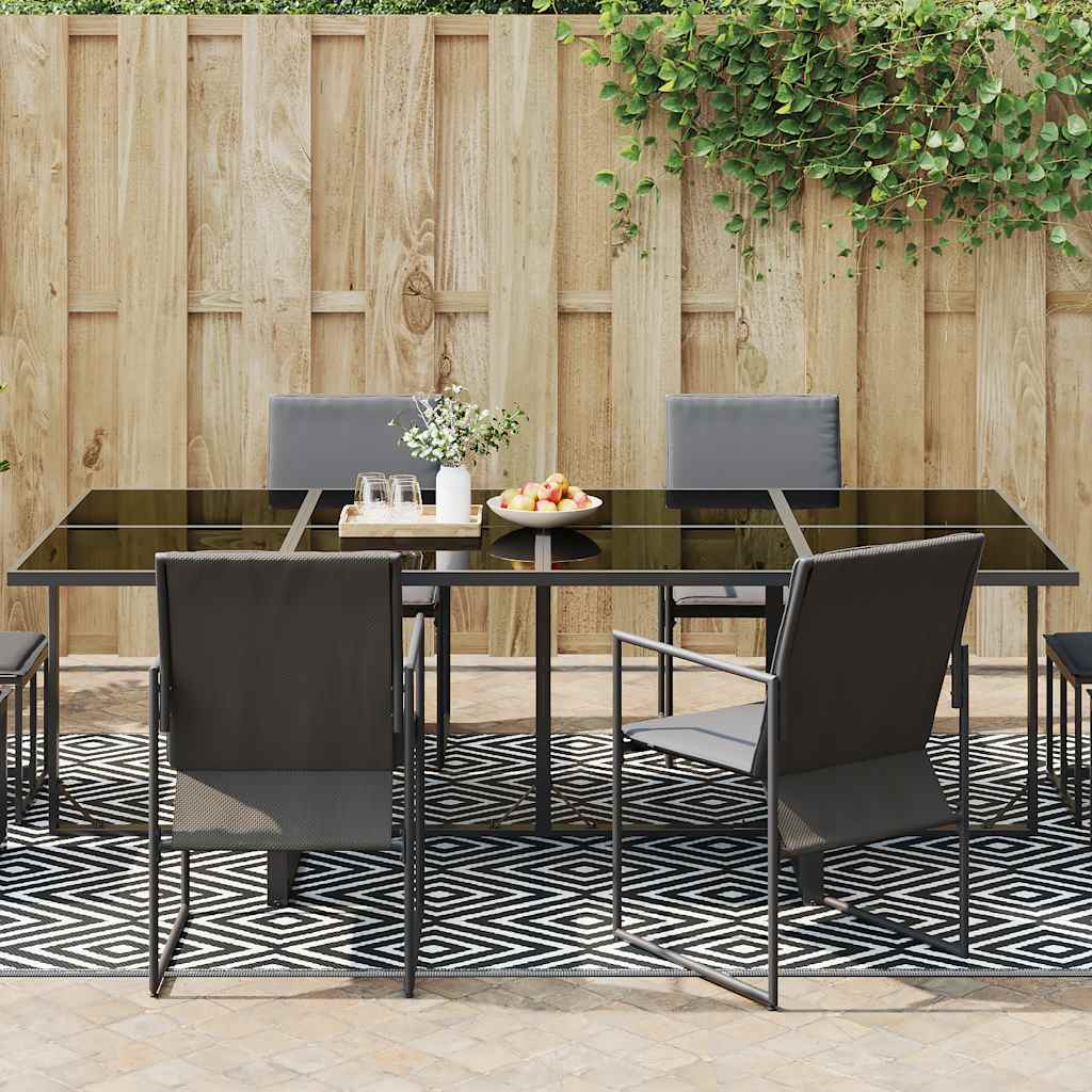 Χαλί εξωτερικού χώρου ARAKIL Λευκό και μαύρο 190x290 cm PP - PAKOBAZAAR