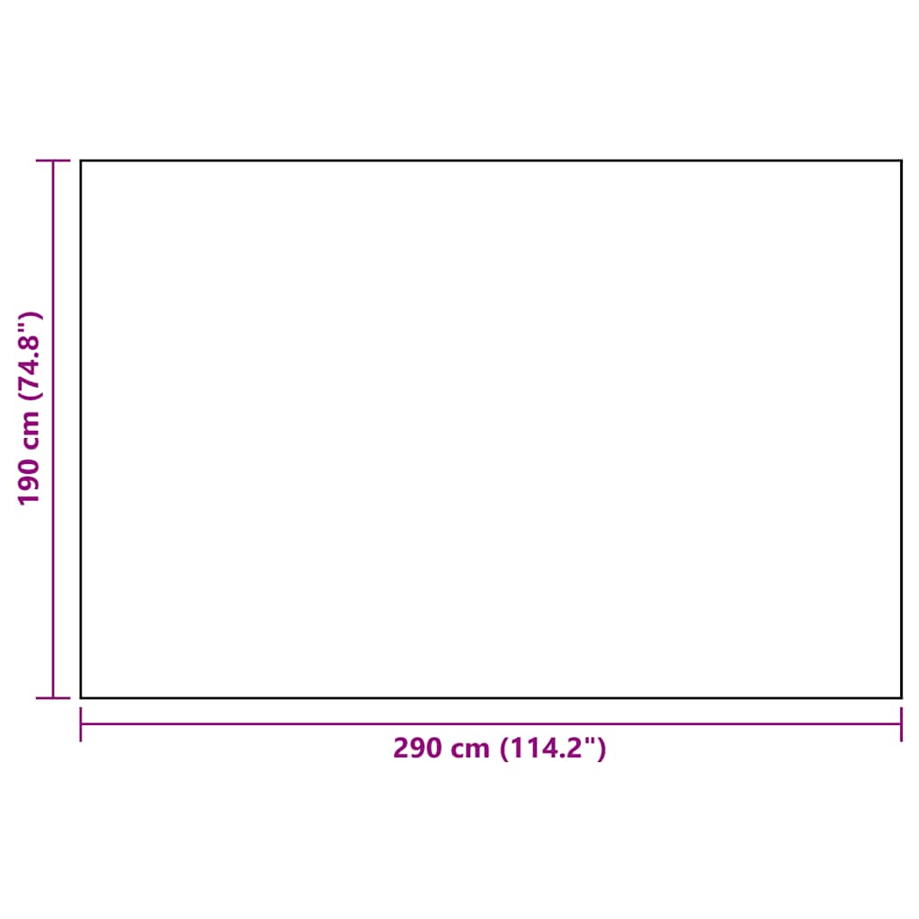 Χαλί εξωτερικού χώρου ARAKIL Λευκό και μαύρο 190x290 cm PP - PAKOBAZAAR