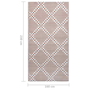 Χαλί εξωτερικού χώρου ARAKIL καφέ 160x230 cm PP - Pakobazaar