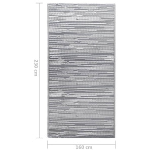 Χαλί εξωτερικού χώρου ARAKIL Γκρι 160x230 cm PP - PAKOBAZAAR