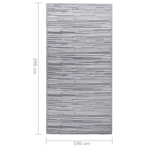 Χαλί εξωτερικού χώρου ARAKIL γκρι 190x290 cm PP - PAKOBAZAAR