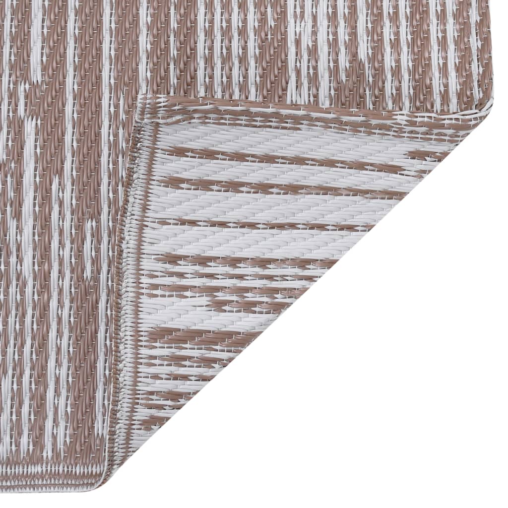 Χαλί εξωτερικού χώρου ARAKIL καφέ 190x290 cm PP - PAKOBAZAAR