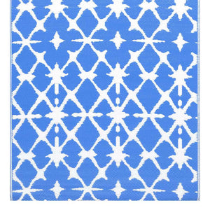 χαλί εξωτερικού χώρου ARAKIL μπλε και λευκό 190x290 cm PP - Pakobazaar