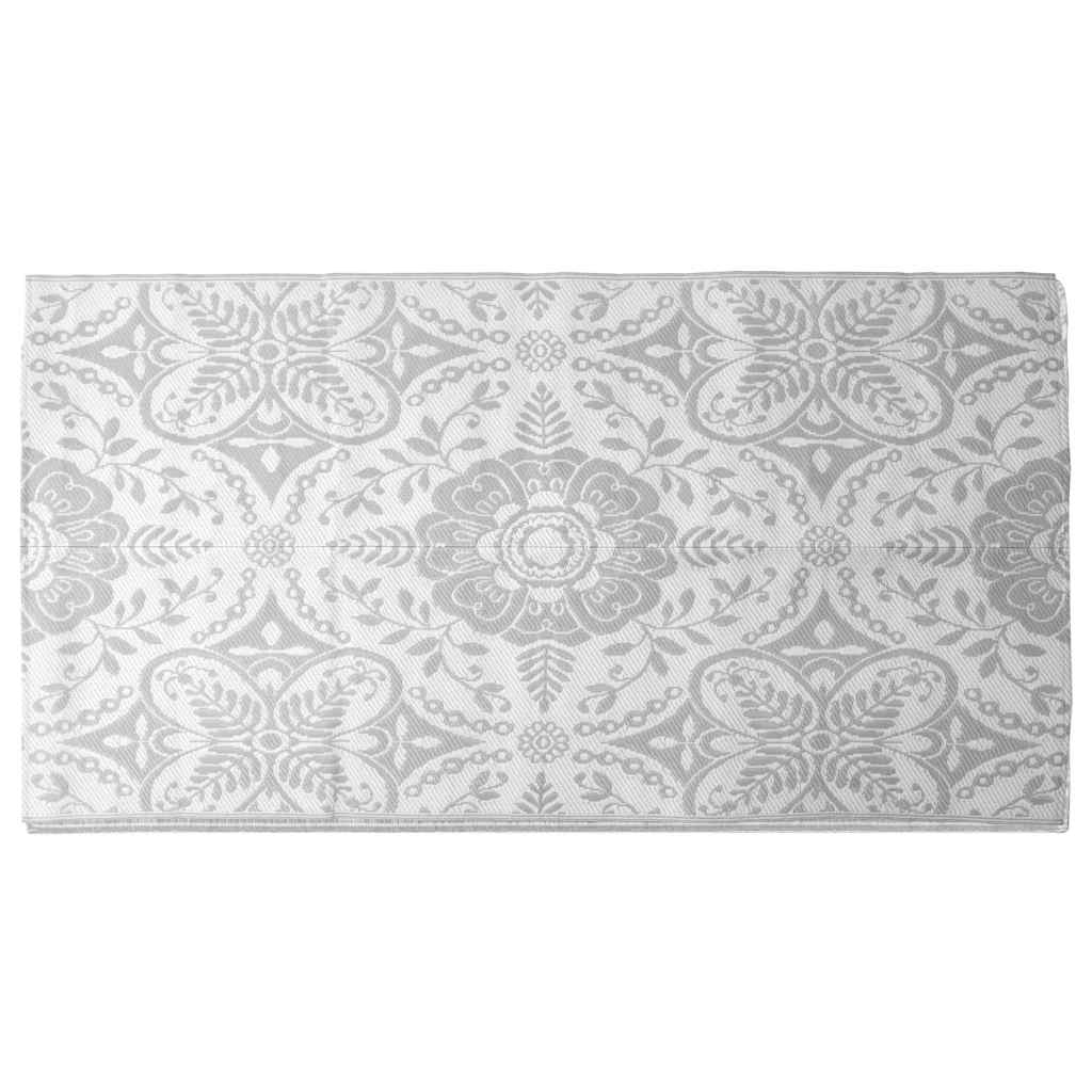 χαλί εξωτερικού χώρου ARAKIL ανοιχτό γκρι 160x230 cm PP - PAKOBAZAAR