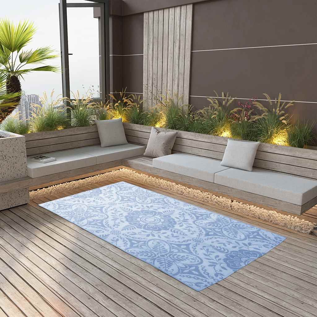 Χαλί Εξωτερικού Χώρου Γαλάζιο ARAKIL 160x230 εκ. Πολυπροπυλένιο - Pakobazaar