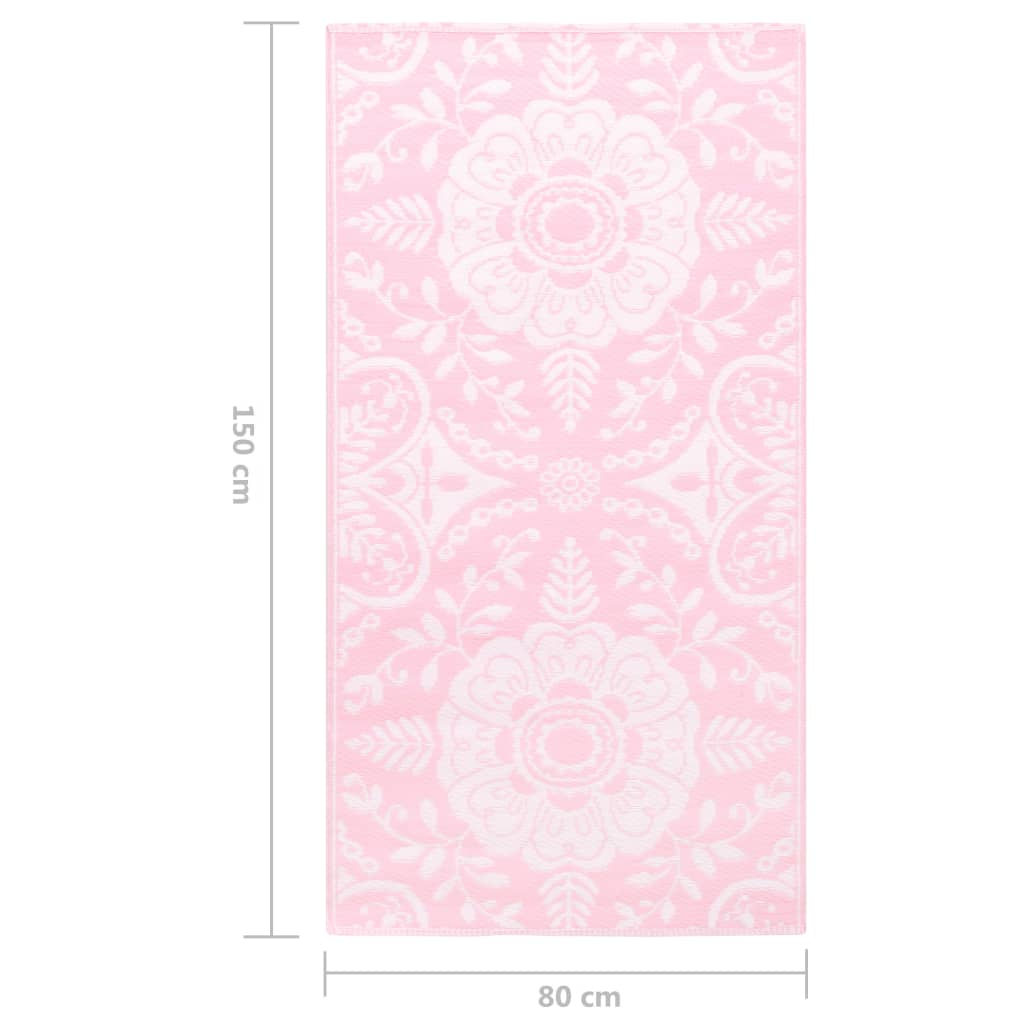 Χαλί εξωτερικού χώρου ARAKIL ροζ 80x150 cm PP