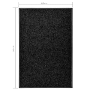 Πατάκι Εισόδου Πλενόμενο Μαύρο 60 x 90 εκ.