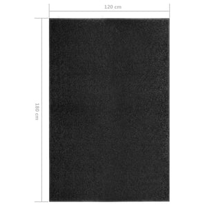 Πατάκι Εισόδου Πλενόμενο Μαύρο 120 x 180 εκ.