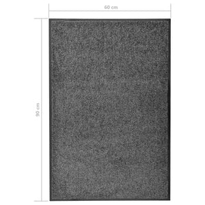 Πατάκι Εισόδου Πλενόμενο Ανθρακί 60 x 90 εκ.