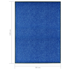 Πατάκι Εισόδου Πλενόμενο Μπλε 90 x 120 εκ.