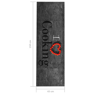 Πατάκι Κουζίνας Σχέδιο Cooking Πλενόμενο 45 x 150 εκ.
