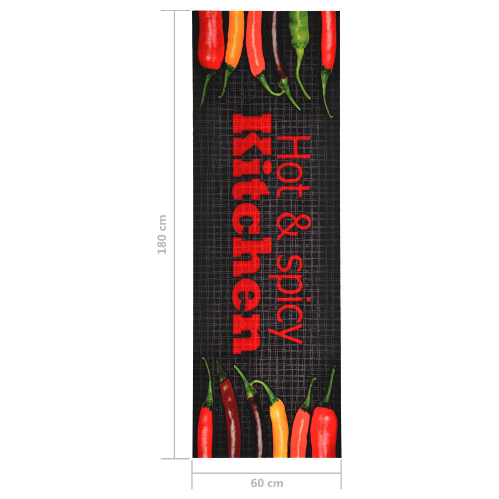 Πατάκι Κουζίνας Σχέδιο Hot&Spicy Πλενόμενο 60 x 180 εκ.