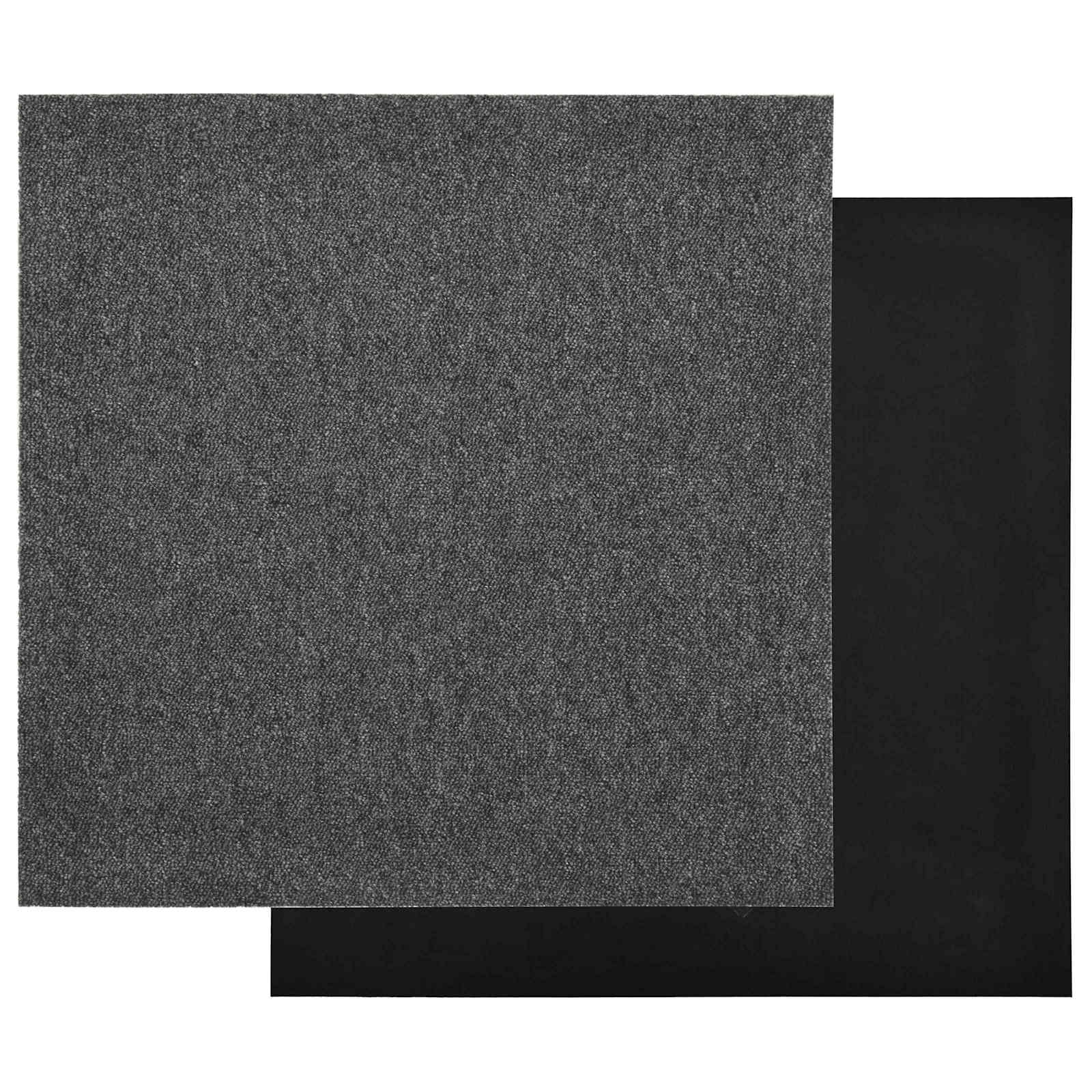 Χαλί 20 pcs Ανθρακί 50 x 50 cm 100% Πολυπροπυλένιο - Pakobazaar