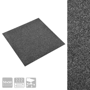 Χαλί 20 pcs Ανθρακί 50 x 50 cm 100% Πολυπροπυλένιο - Pakobazaar