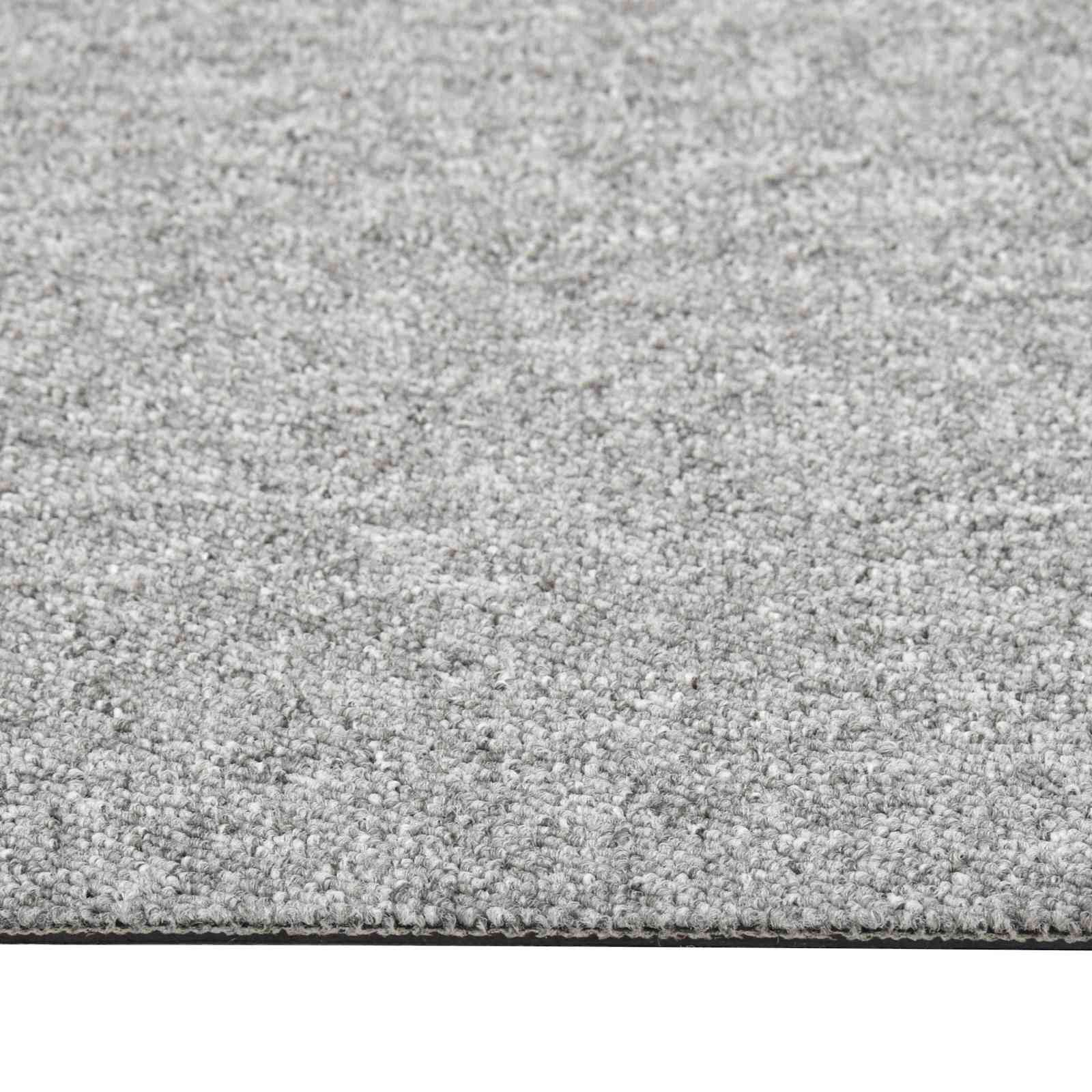 Χαλί 20 pcs Ανοιχτό γκρι 50 x 50 cm 100% Πολυπροπυλένιο - Pakobazaar