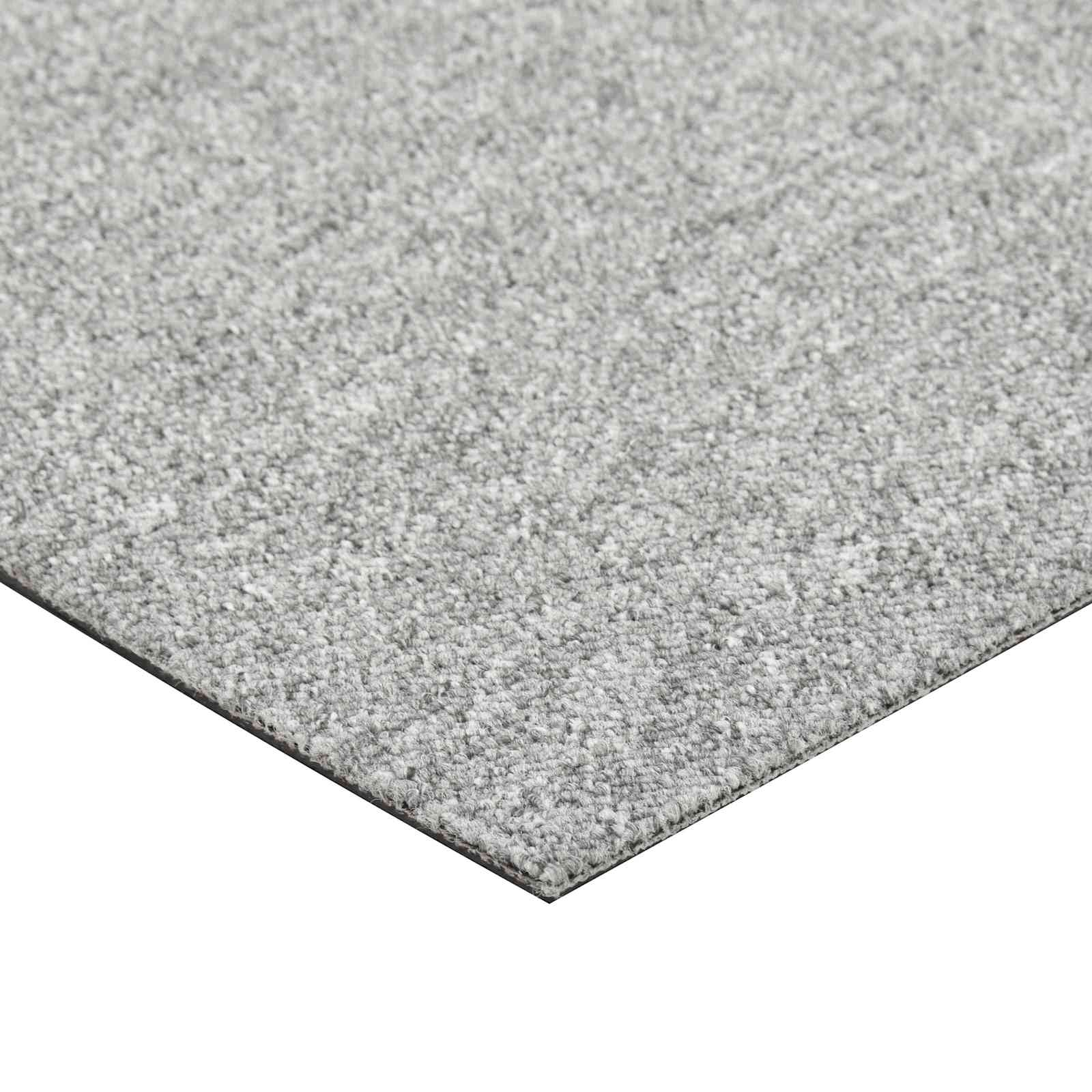 Χαλί 20 pcs Ανοιχτό γκρι 50 x 50 cm 100% Πολυπροπυλένιο - Pakobazaar