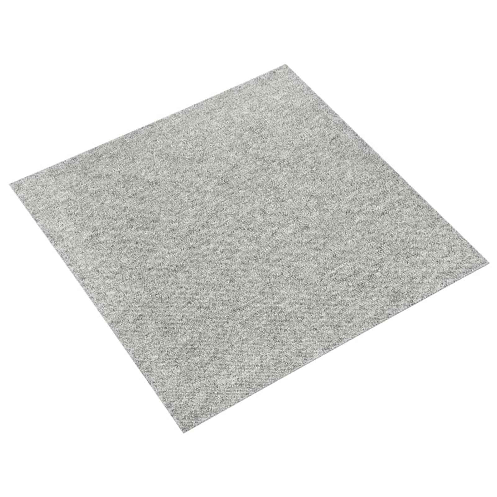 Χαλί 20 pcs Ανοιχτό γκρι 50 x 50 cm 100% Πολυπροπυλένιο - Pakobazaar