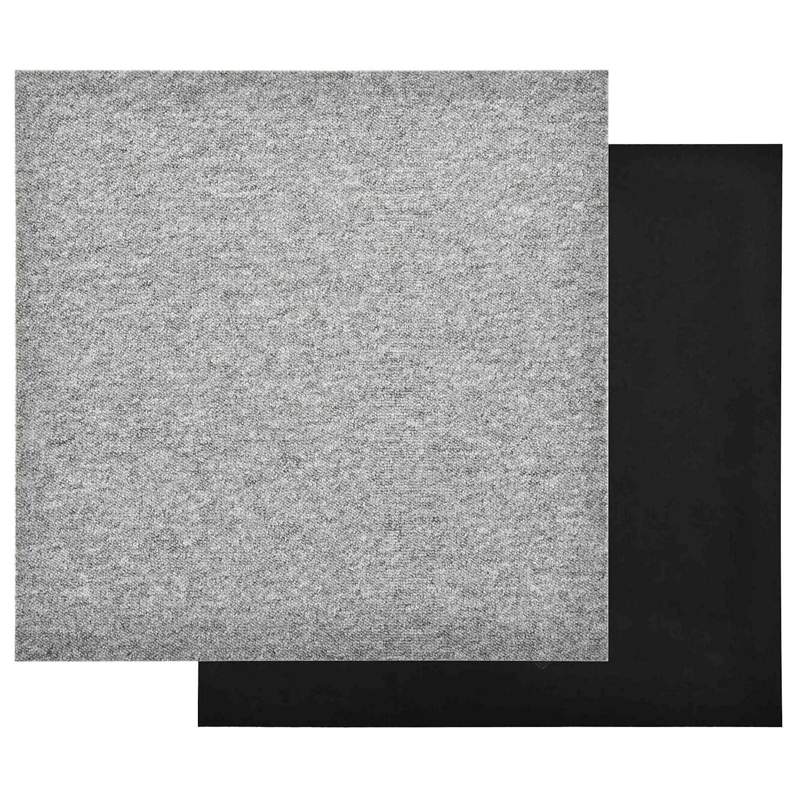 Χαλί 20 pcs Ανοιχτό γκρι 50 x 50 cm 100% Πολυπροπυλένιο - Pakobazaar