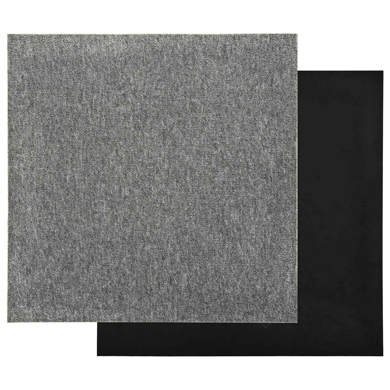 Χαλί 20 pcs Γκρι 50 x 50 cm 100% Πολυπροπυλένιο - Pakobazaar