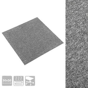 Χαλί 20 pcs Γκρι 50 x 50 cm 100% Πολυπροπυλένιο - Pakobazaar