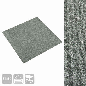 Χαλί 20 pcs Πράσινο 50 x 50 cm 100% Πολυπροπυλένιο - Pakobazaar
