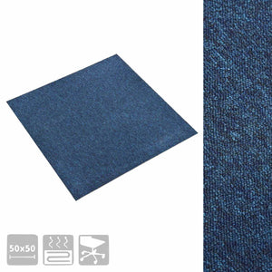 Χαλί 20 pcs Σκούρο Μπλε 50 x 50 cm 100% Πολυπροπυλένιο - Pakobazaar