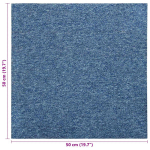 Χαλί 20 pcs Μπλε 50 x 50 cm 100% Πολυπροπυλένιο - Pakobazaar
