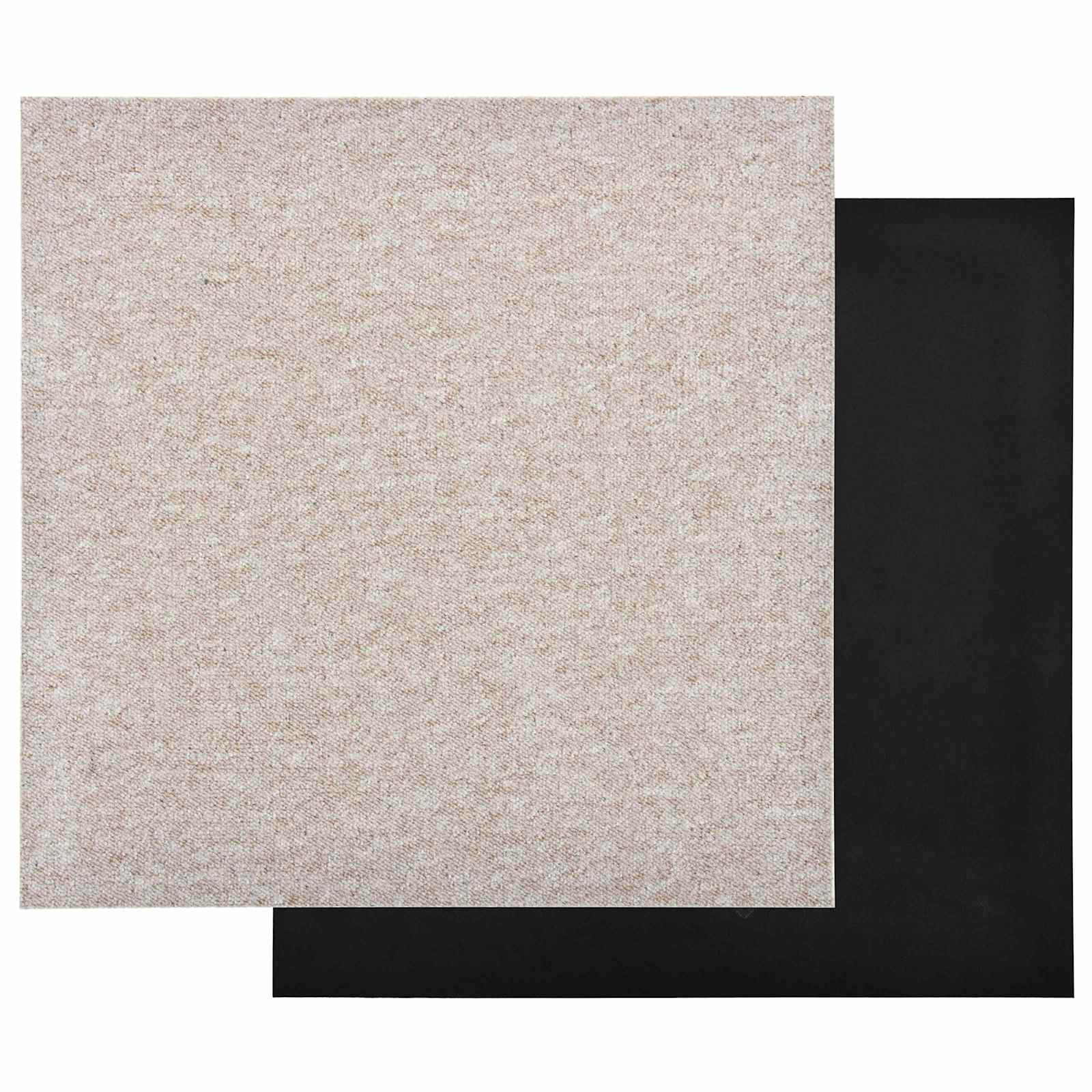 Χαλί 20 pcs Ανοιχτό μπεζ. 50 x 50 cm 100% Πολυπροπυλένιο - Pakobazaar