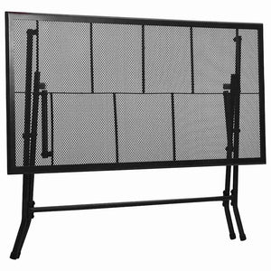 Τραπέζι Πτυσσόμενο με Πλέγμα Ανθρακί 120 x 60 x 72 εκ. Ατσάλινο