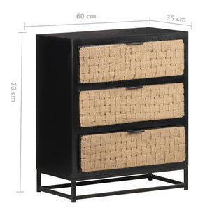 Συρταριέρα 60 x 35 x 70 εκ. από Μασίφ Ξύλο Μάνγκο