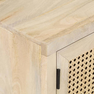 Έπιπλο Τηλεόρασης 120x30x40 εκ. Ξύλο Μάνγκο/Φυσικό Ζαχαροκάλαμο