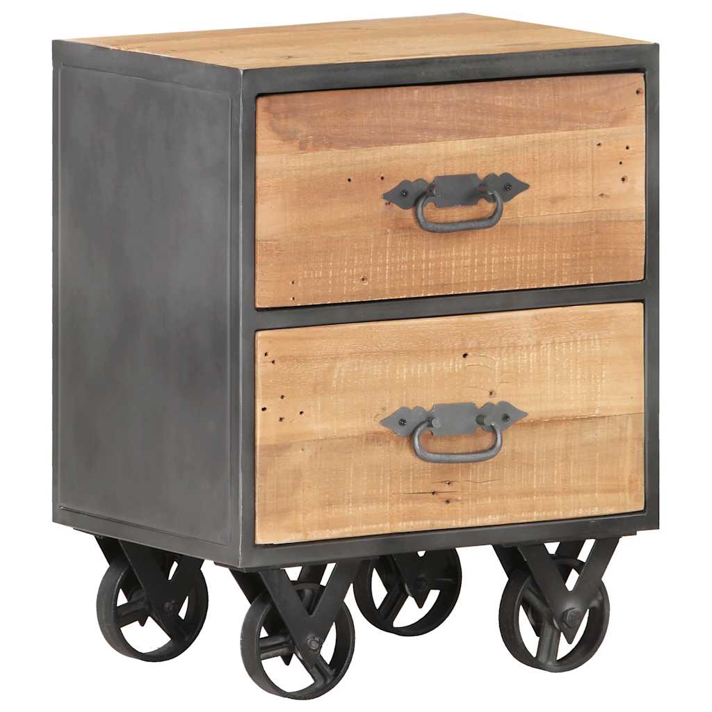 Κομοδίνο 40 x 30 x 51 εκ. από Μασίφ Ανακυκλωμένο Ξύλο