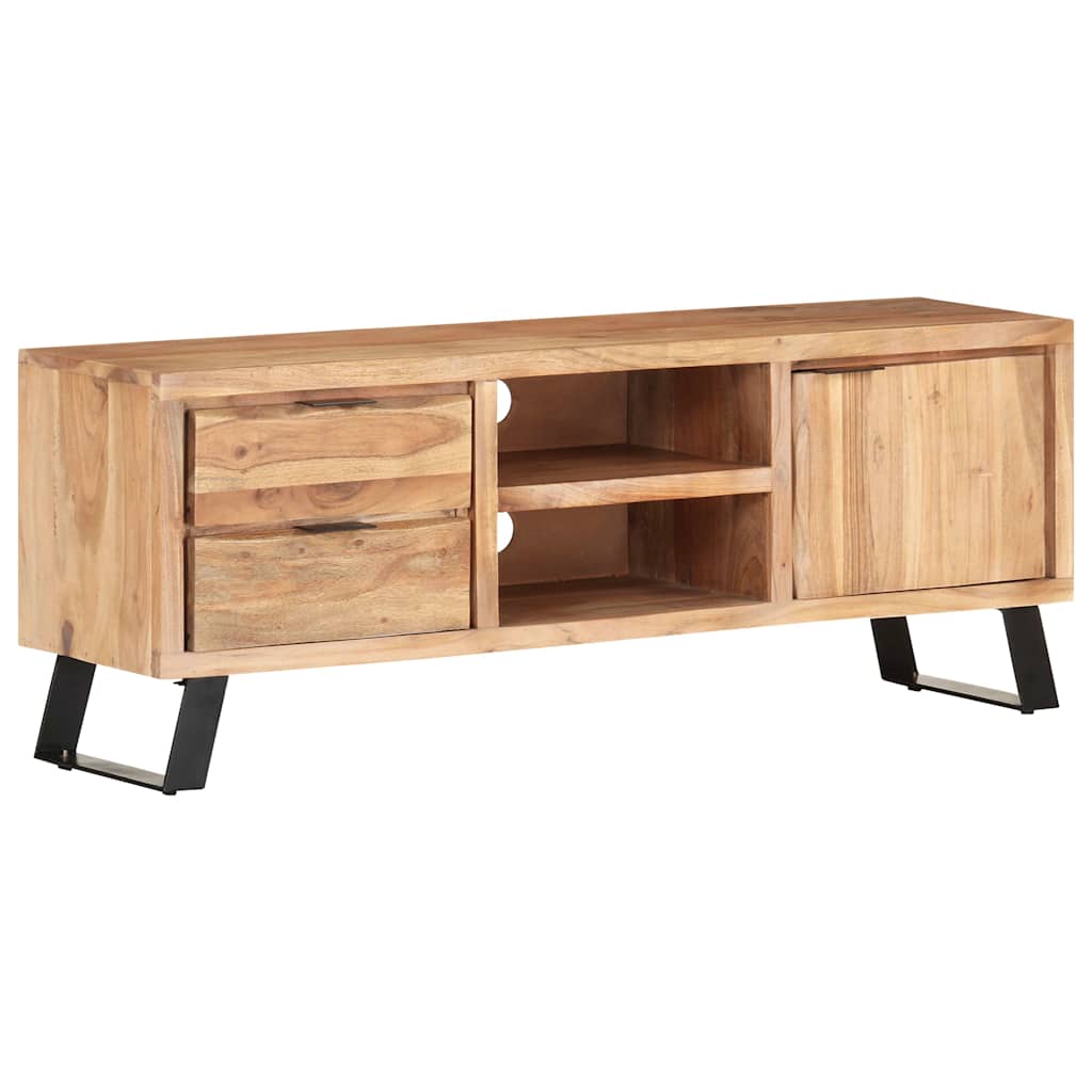 Έπιπλο Τηλεόρασης Live Edge 120x30x42 εκ. Μασίφ Ξύλο Ακακίας