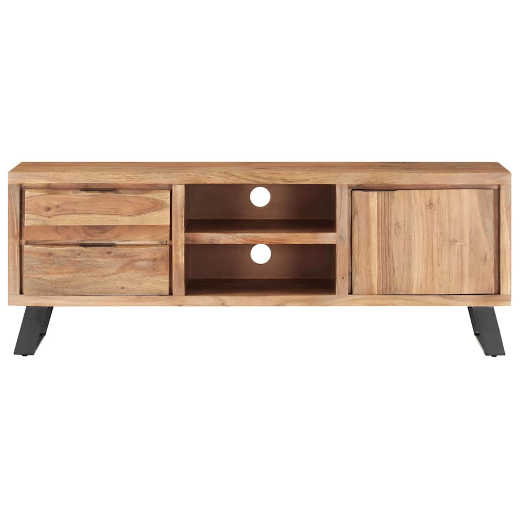 Έπιπλο Τηλεόρασης Live Edge 120x30x42 εκ. Μασίφ Ξύλο Ακακίας
