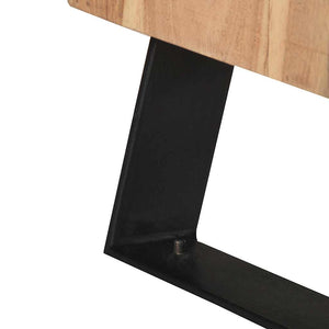 Έπιπλο Τηλεόρασης Live Edge 120x30x42 εκ. Μασίφ Ξύλο Ακακίας