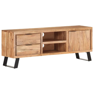 Έπιπλο Τηλεόρασης Live Edge 120x30x42 εκ. Μασίφ Ξύλο Ακακίας