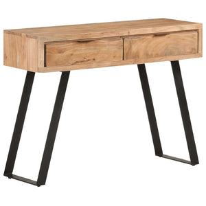 Τραπέζι Κονσόλα Live Edge 100x35x76 εκ. από Μασίφ Ξύλο Ακακίας