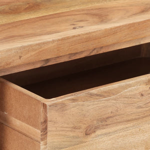 Τραπέζι Κονσόλα Live Edge 100x35x76 εκ. από Μασίφ Ξύλο Ακακίας