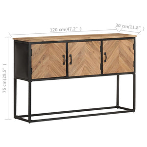 Κονσόλα 120 x 30 x 75 εκ. από Μασίφ Ξύλο Ακακίας