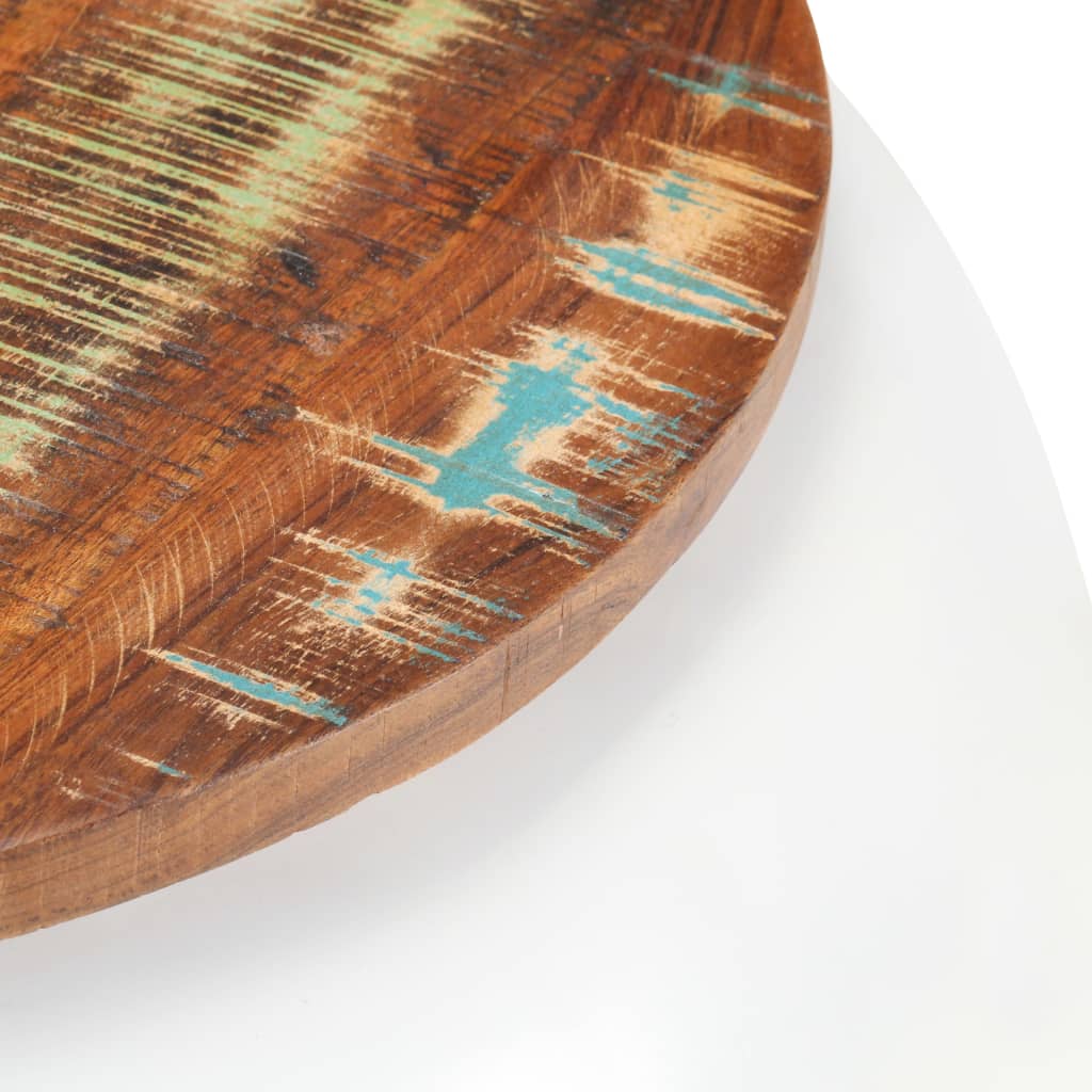 Τραπεζάκι Σαλονιού Λευκό 68x68x30 εκ. Μασίφ Ανακυκλωμένο Ξύλο