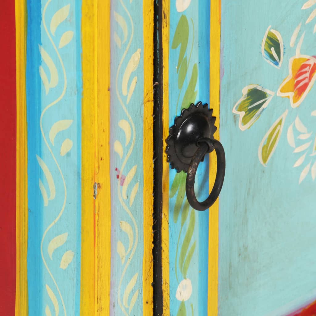 Ντουλάπι με Χειροπ. Λεπτομέρειες 40x30x90 εκ. Μασίφ Ξύλο Μάνγκο