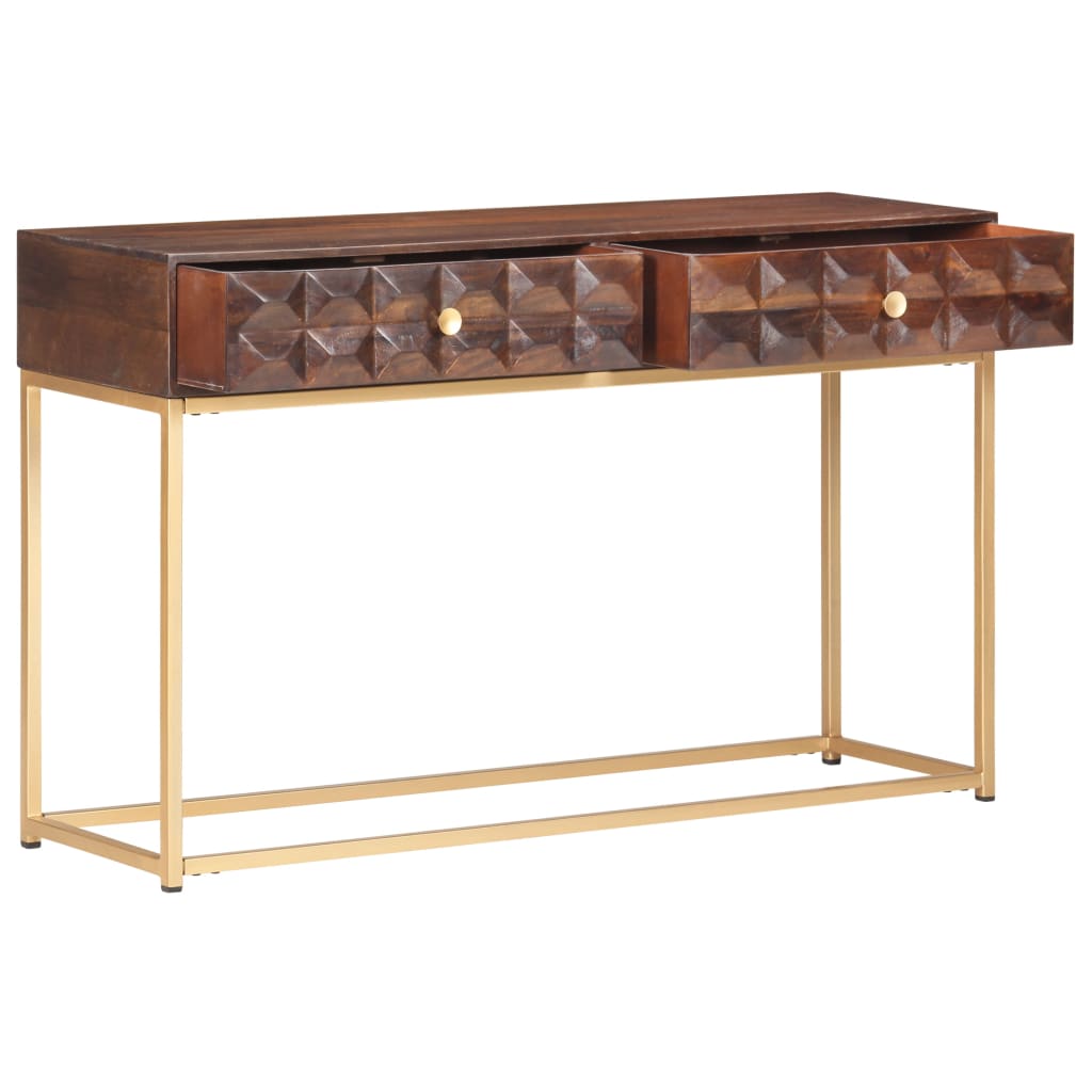 Κονσόλα Τραπεζιού 122 x 36 x 75 εκ. από Μασίφ Ξύλο Μάνγκο - Pakobazaar