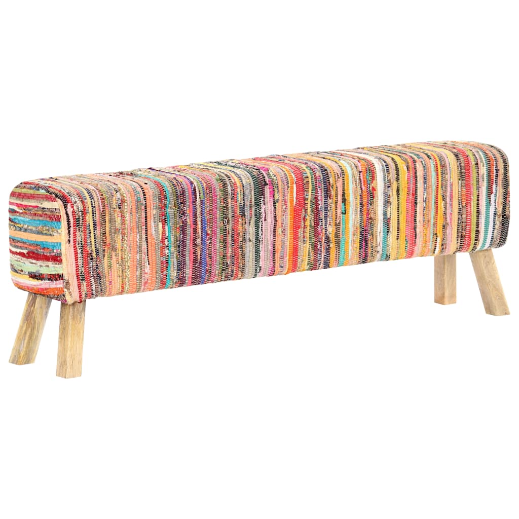 Πάγκος Πολύχρωμος 160 εκ. από Ύφασμα Chindi