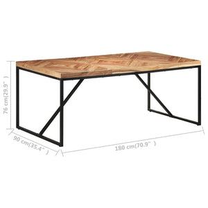 Τραπεζαρία 180 x 90 x 76 εκ. από Μασίφ Ξύλο Ακακίας/Μάνγκο - Pakobazaar