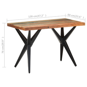 Τραπεζαρία 120 x 60 x 76 εκ. από Μασίφ Ανακυκλωμένο Ξύλο
