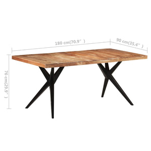 Τραπεζαρία 180 x 90 x 76 εκ. από Μασίφ Ξύλο Ακακίας