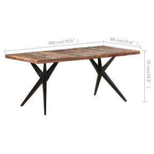 Τραπεζαρία 180 x 90 x 76 εκ. από Μασίφ Ανακυκλωμένο Ξύλο
