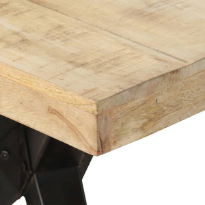 Τραπεζαρία 200 x 90 x 76 εκ. από Ακατέργαστο Ξύλο Μάνγκο