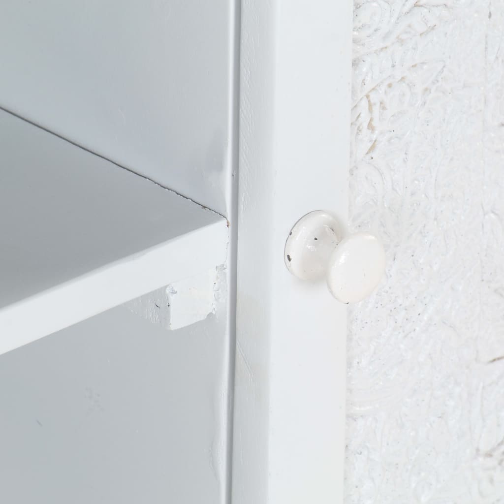 Έπιπλο Τηλεόρασης Λευκό 115 x 30 x 46 εκ. από Μασίφ Ξύλο Μάνγκο